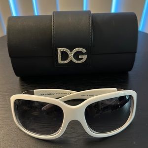 Dolce & Gabbana White Sunglasses